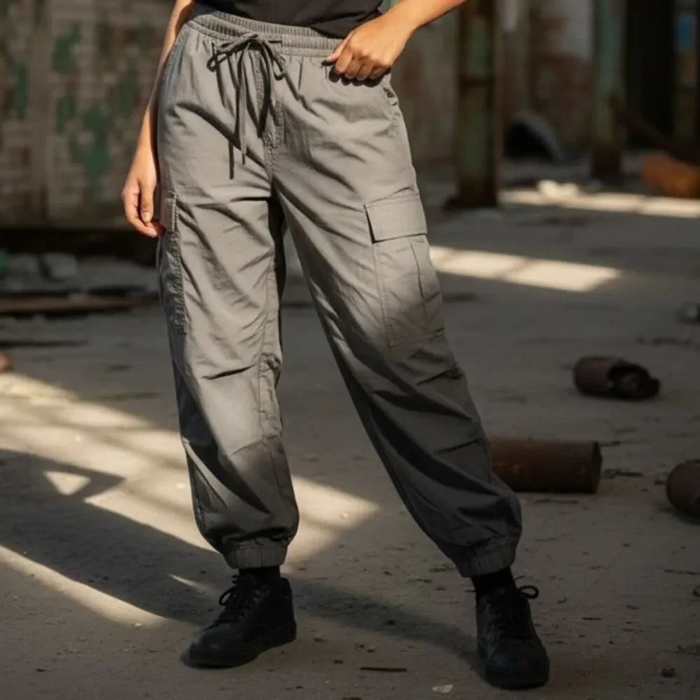 CALIA Designer Women's Carbon Gray Cargo High Rise Jogger Pants - Size: XXL NWT